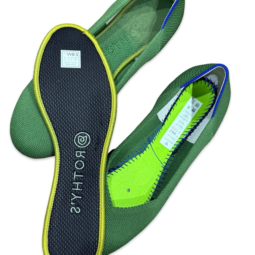 🥿 Rothy’s Women’s The Flat Size‎ 8.5 Green - Picture 6 of 10